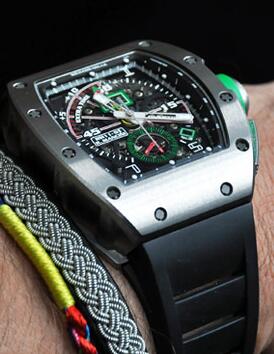 Richard Mille Replica Watch RM 011 Roberto Mancini Titanium Flyback Chronograph